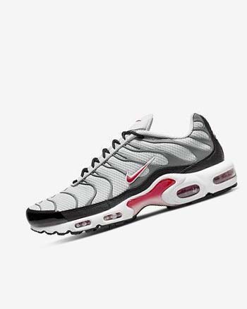 Nike Air Max Plus Grises Negros Rojos | MX 3196